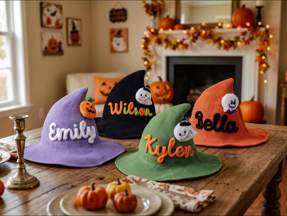 Art Craft Party - Personalized Kids Witch Hat, Custom Toddlers