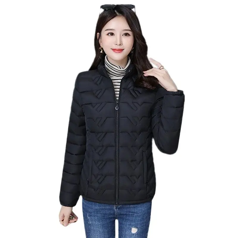 

UHYTGF Winter Coat Woman Jacket Loose Size Woman Parka Outerwear Short Thin Cotton Jacket Winter Jacket Women Mujer Chaqueta 846