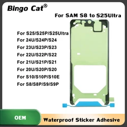 20pc Waterproof Sticker Adhesive For Samsung Galaxy S23 S24 S25 Ultra S20 S21 S22 Plus Pre-Cut Glue Front LCD Frame Screen Tape