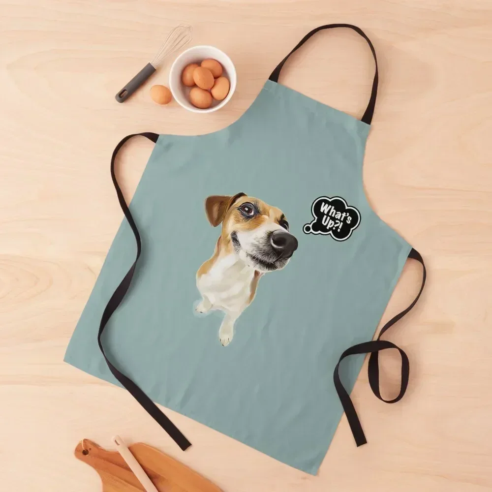 

Jack Russell Whats up Dog Nose Apron Kitchen Women Cooking Clothes Household Items Kitchen Restaurant Apron