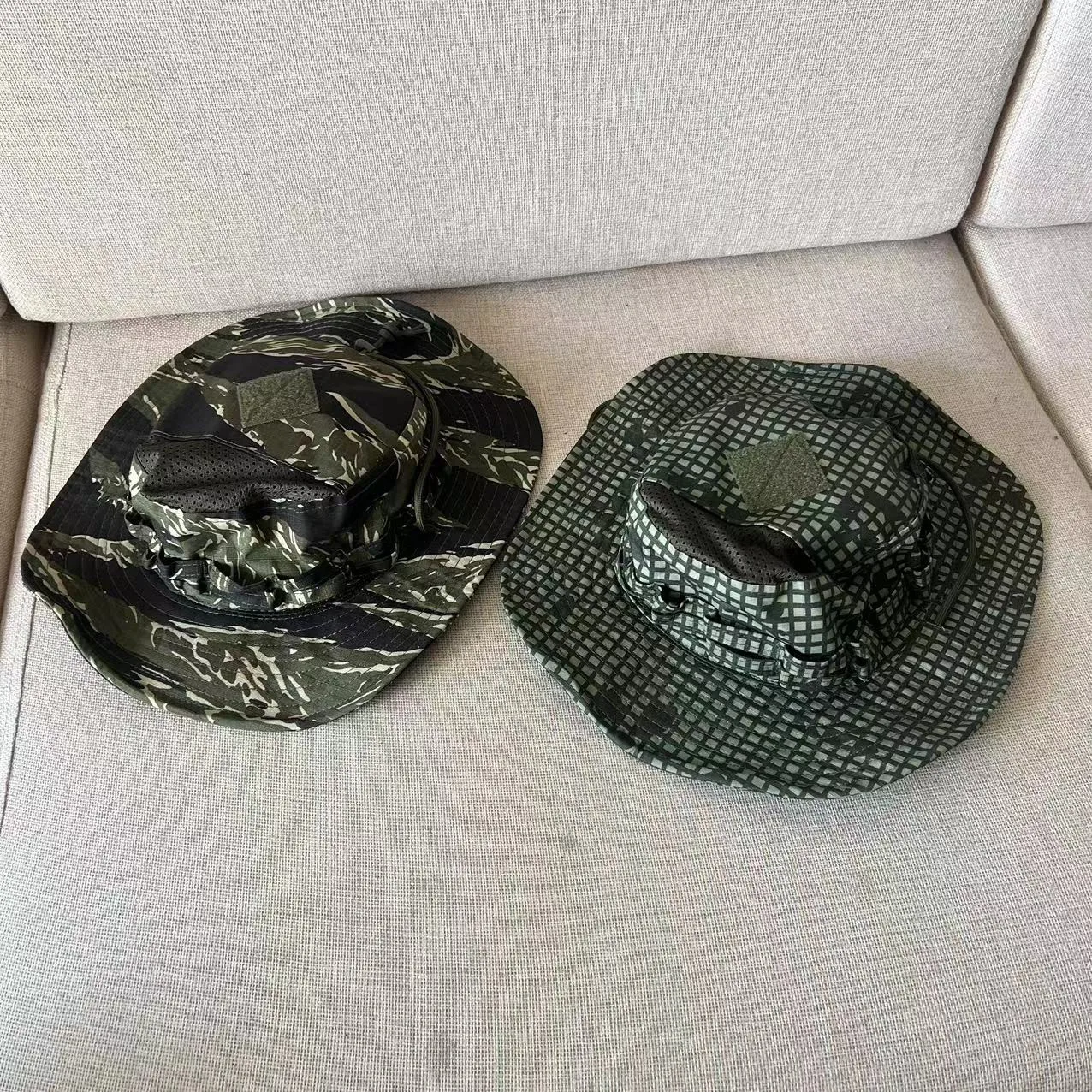 Spring/Summer Breathable Men's Tactical Benni Hat Sun proof Round Edge Hat Disguise Cover Adjustable Hat