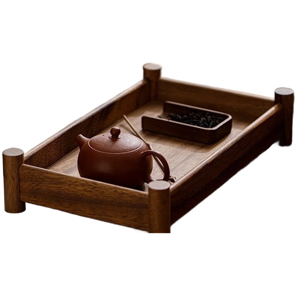 Tea Party Chinese Tea Tray Minimalist Design 29*17*4cm Natural Aesthetic Appeal Organizing Tea Sets Rustic Charm