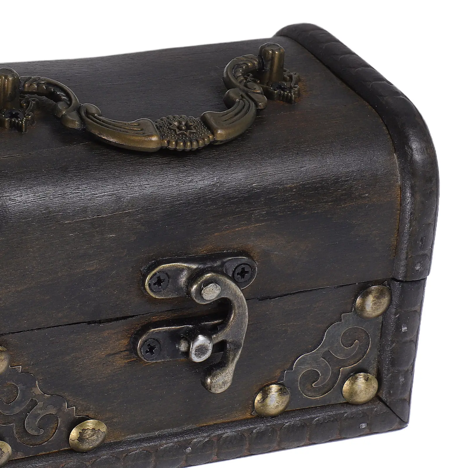 Retro Chinese Wooden Storage Box Vintage Desktop Organizer Decorative Jewelry Box Carved Wooden Treasure Chest