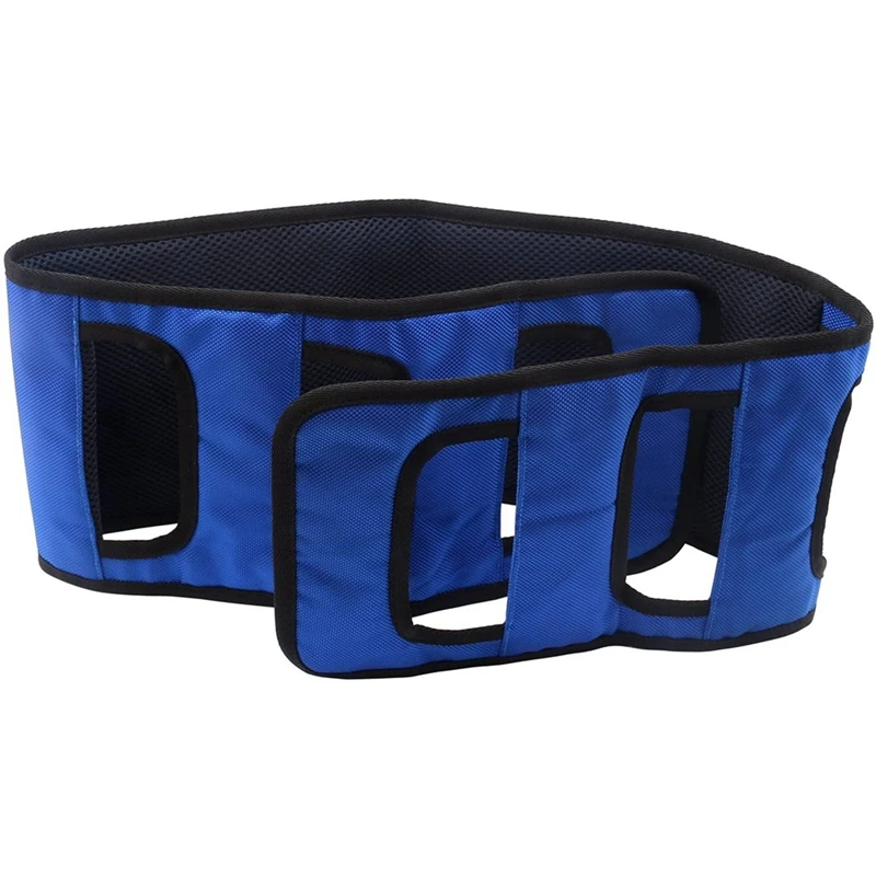 Patient Lift Transfer Sling Gait Belt With Handle Patient Transfer Belt Patient Care Safety Mobility Aids Equipment,Blue