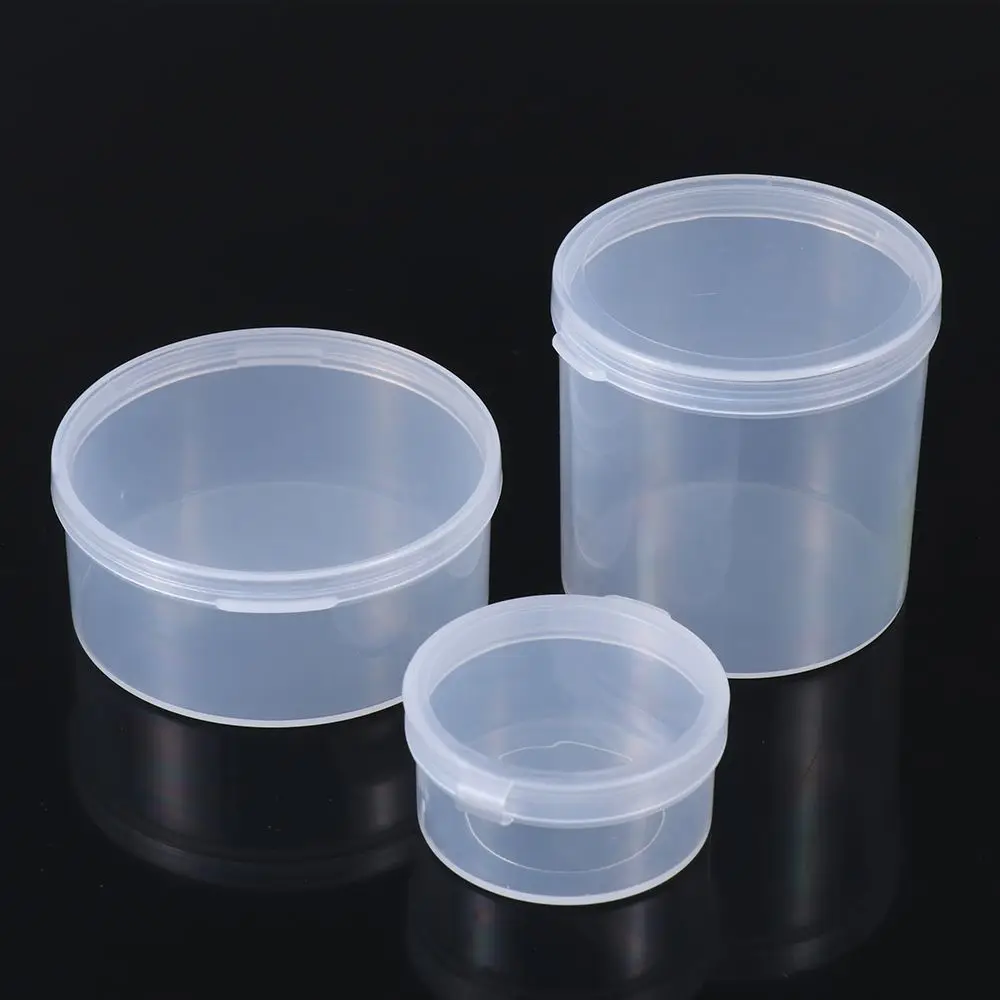 New Round Nail Art Screw Storage Small Storage Box Jewelry Organizer Case Beads Container Pill Chip Box