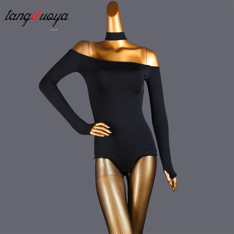 

Женский костюм для латинских танцев, сексуальный цельный топ для выступлений для взрослых и женщин, сценические рубашки для соревнований по бальным танцам самбы
