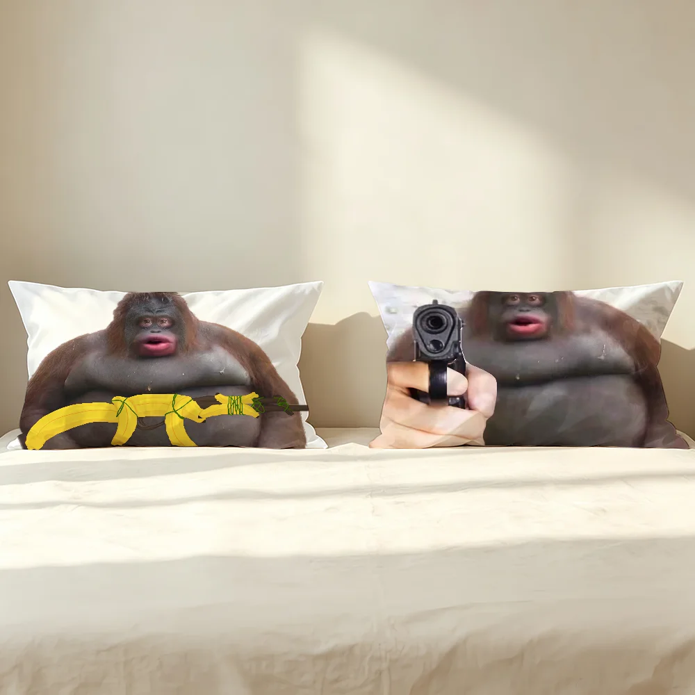 Meme Monkey cushion cover Decorative For Sofa Office Living Room Bedroom Suitable For Bed Lumbar Support Pillows