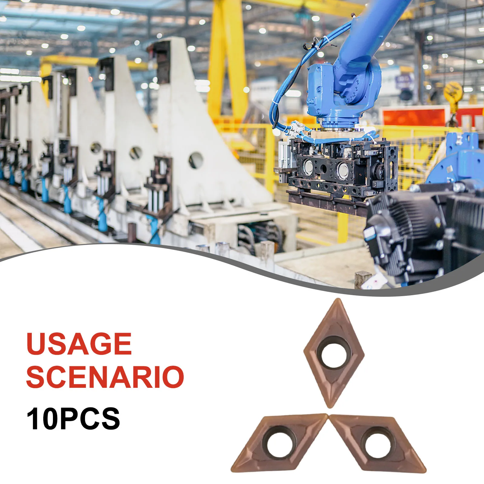 

Твердосплавные вставки с гаечным ключом, обработка золота, сталь US735 10 шт., 12x7x2 мм, 87 мм, твердосплавный PVD для токарных станков, инструменты для SDUCR