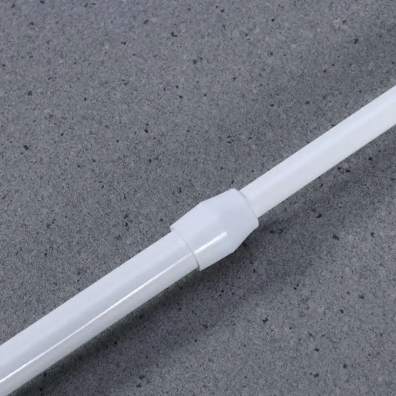 

4pcs Metal Curtain Rod Adjustable Tension Bar Extendable Adjustable Shower Curtain Rod Bath Pole Sturdy Wall Safe Corner
