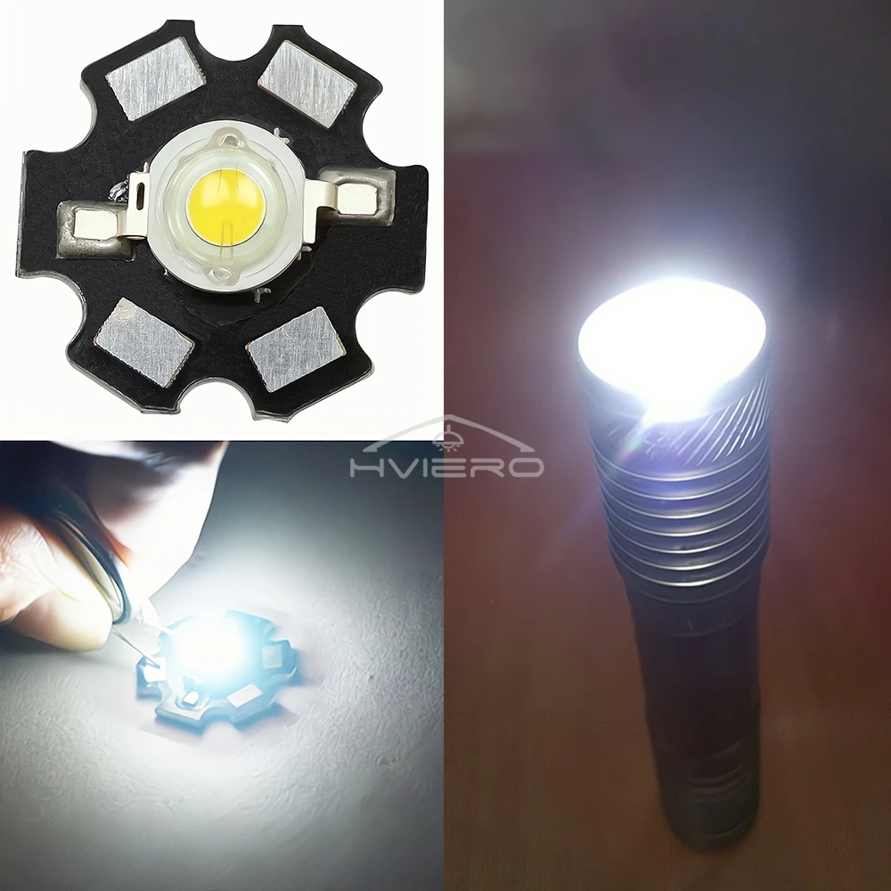 10X High Power Chip 1W 3W White Red Blue Green Light Bead Emitter LED Bulb Diodes Lamp Beads With 20mm Star PCB Platine Heatsink