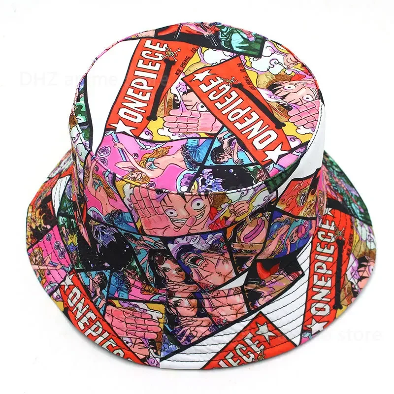 One Piece Monkey D. Chapeau Luffy pour hommes et femmes, chapeau ander, casquette Bob, crème solaire extérieure, animation de mode, chapeau de poisson Suffolk, été, adulte, E27
