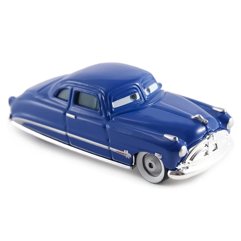 Cars 2 3 Lightning McQueen Mater Sheriff Flo Doc Hudson Rot 1:55 Legierungs-Druckguss-Automodell Kinderspielzeug Geschenk