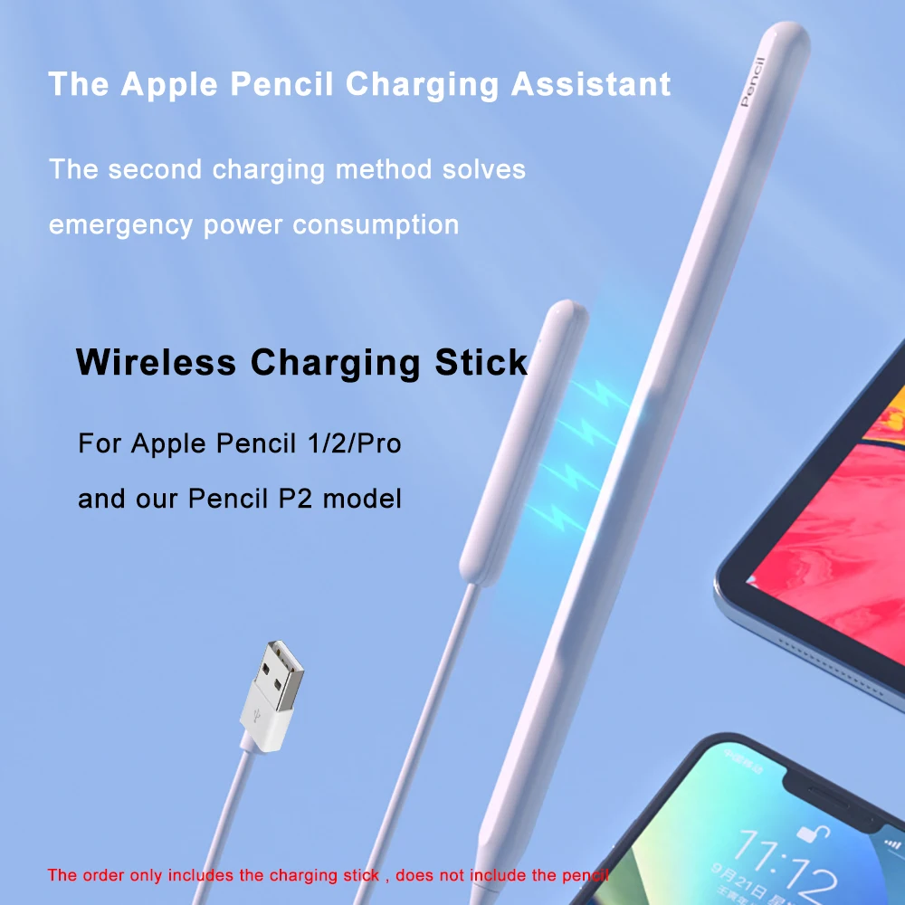 

Беспроводная зарядная палка для Apple Pencil 1/2/Pro, новое зарядное устройство для рукописного ввода, магнитный поглотитель, зарядной стержень