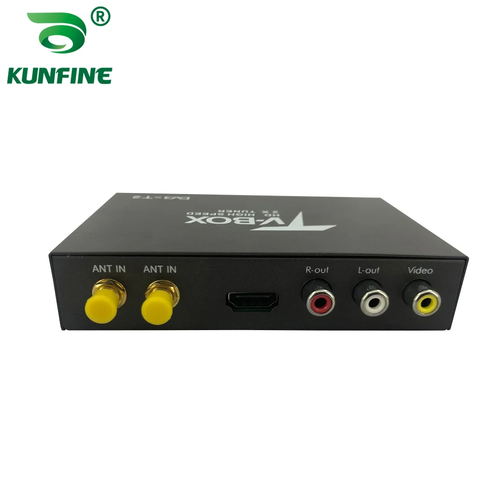 HDTV Car DVB-T266 Germany DVB-T2 H.266 HEVC MULTI PLP Digital TV Receiver automobile DTV box With Two Tuner Antenna Freenet