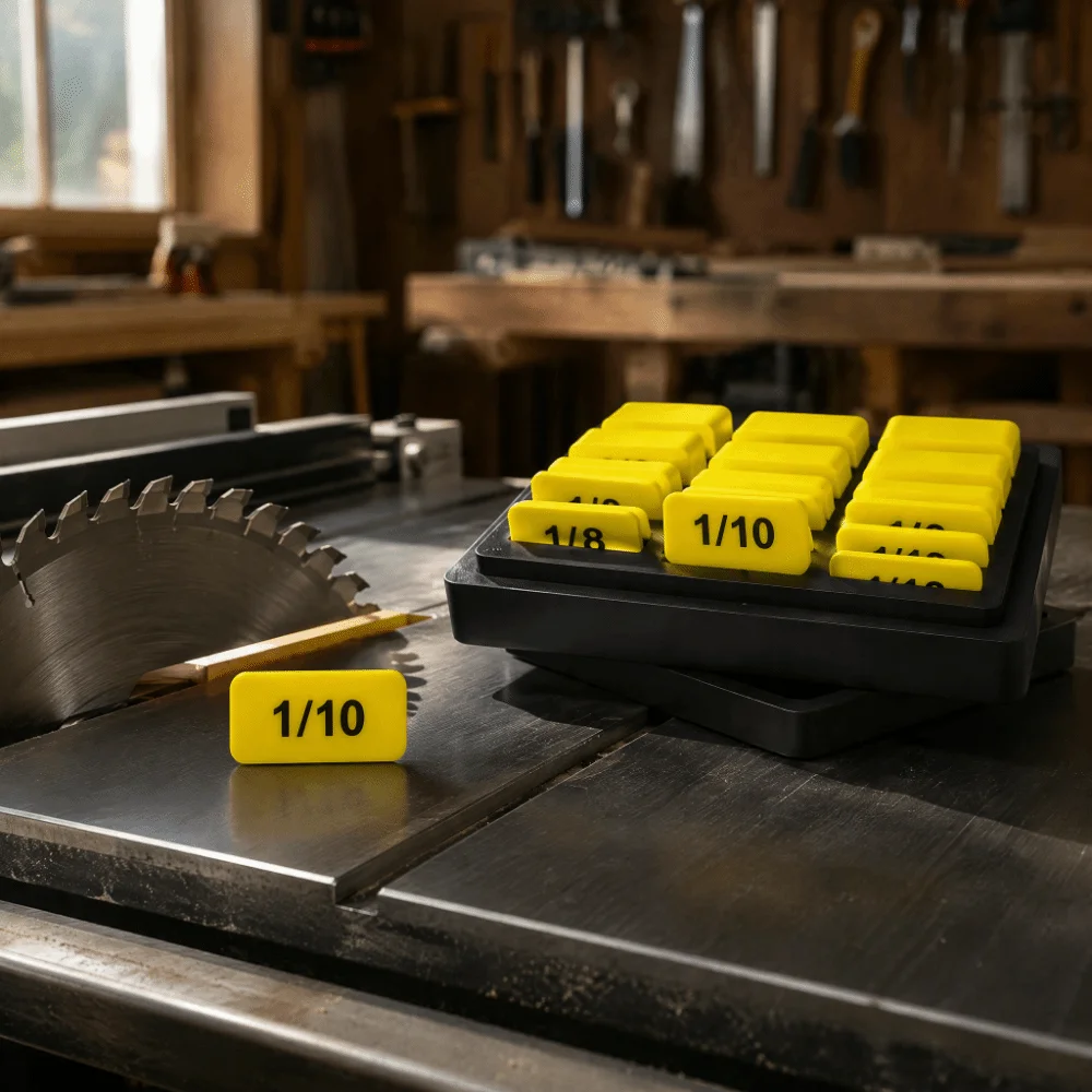 Durable Woodworking Setup Blocks Precision With Storage Case Spacer Gauge Blocks Accurate Measurement 3d Print Carpentry Tools