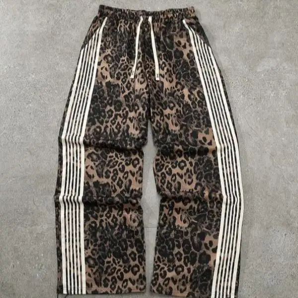 

Мужские повседневные брюки с леопардовым принтом, прямые, с высокой талией, из нейтральной ткани, зимняя коллекция...