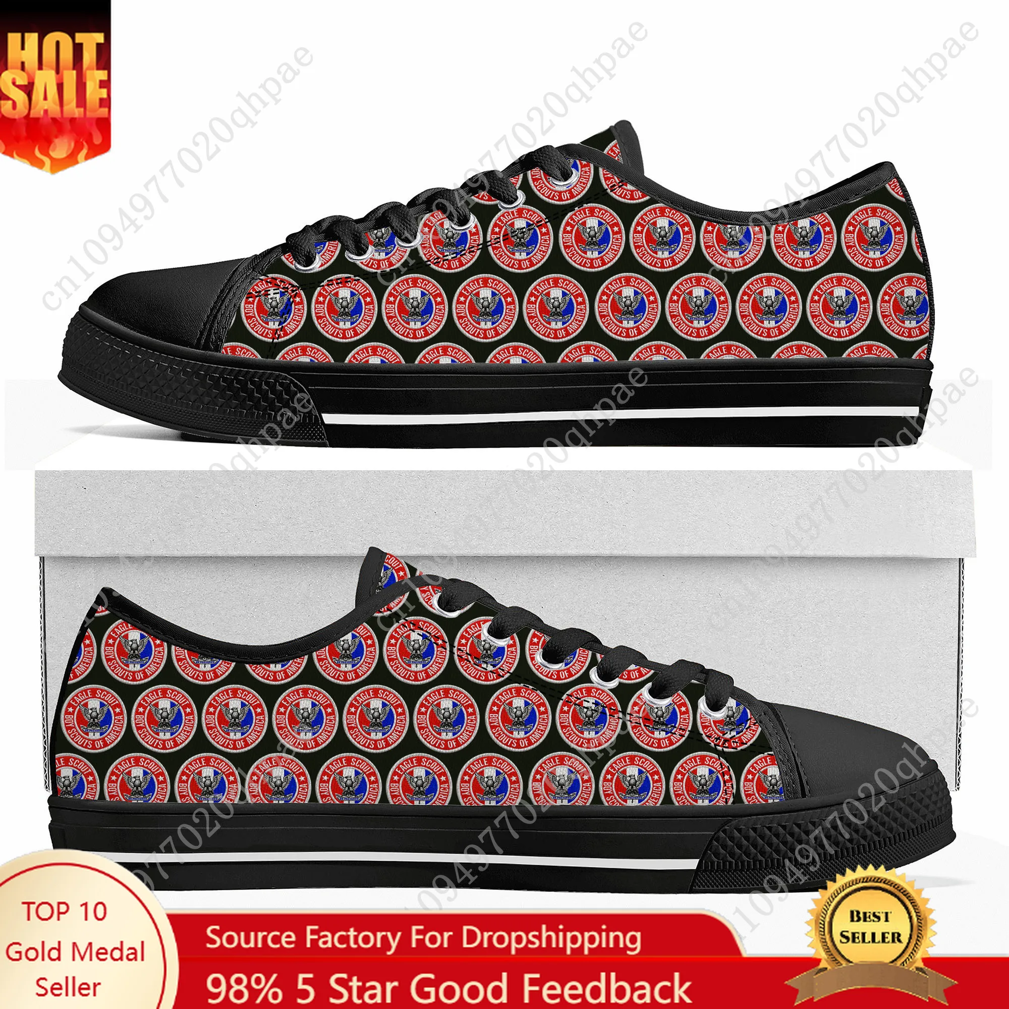 

Eagle Scout Low Top High Top Sneakers Mens Womens Teenager High Quality Canvas Sneaker 3D Print Casual Shoes Personalized Shoe