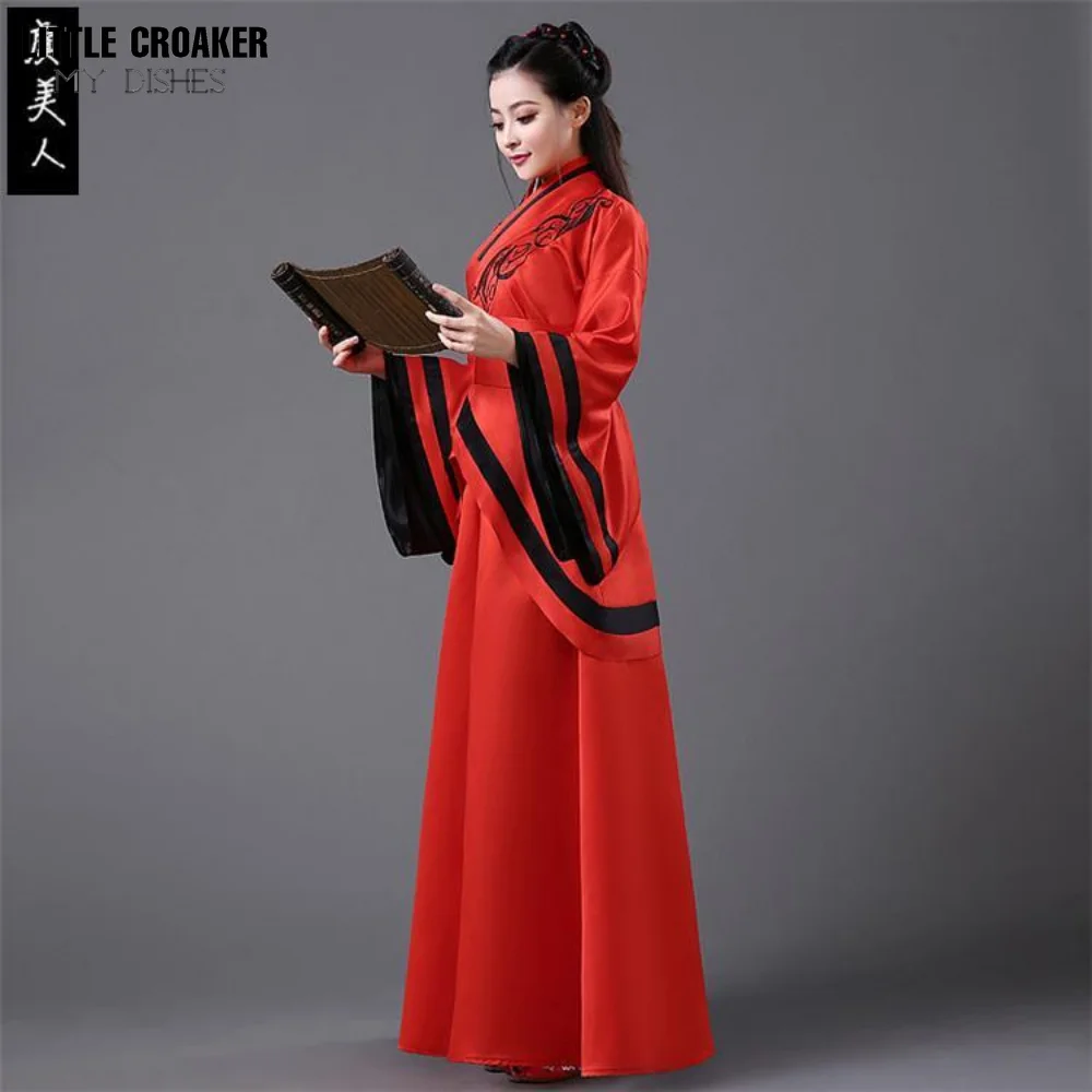 Fato de Dinastia Han Tang para Mulher, Dinastia Han Tang, Hanfu Feminino, Roupa Performance, Chinês Antigo, Tradicional, Adulto, Novo