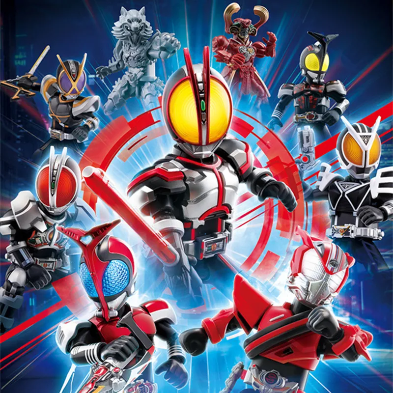 1/9 قطعة BLOKEES صندوق أعمى الحلقة 2 تسريع العالم كامين رايدر ملثمين رايدر 555 Kaixa دلتا نموذج تجميعها اللعب