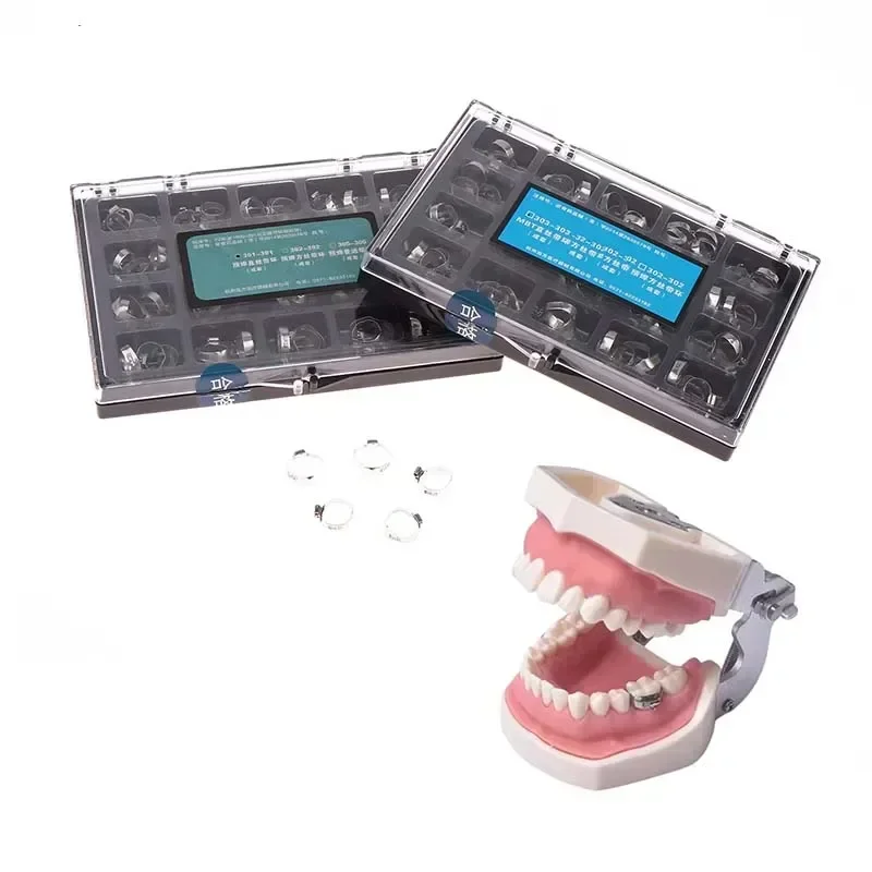 

80PCS Dental Orthodontic Stainless Steel Buccal Tube 1st Molar With Bands Roth/MBT 022 Orthodontic Materials