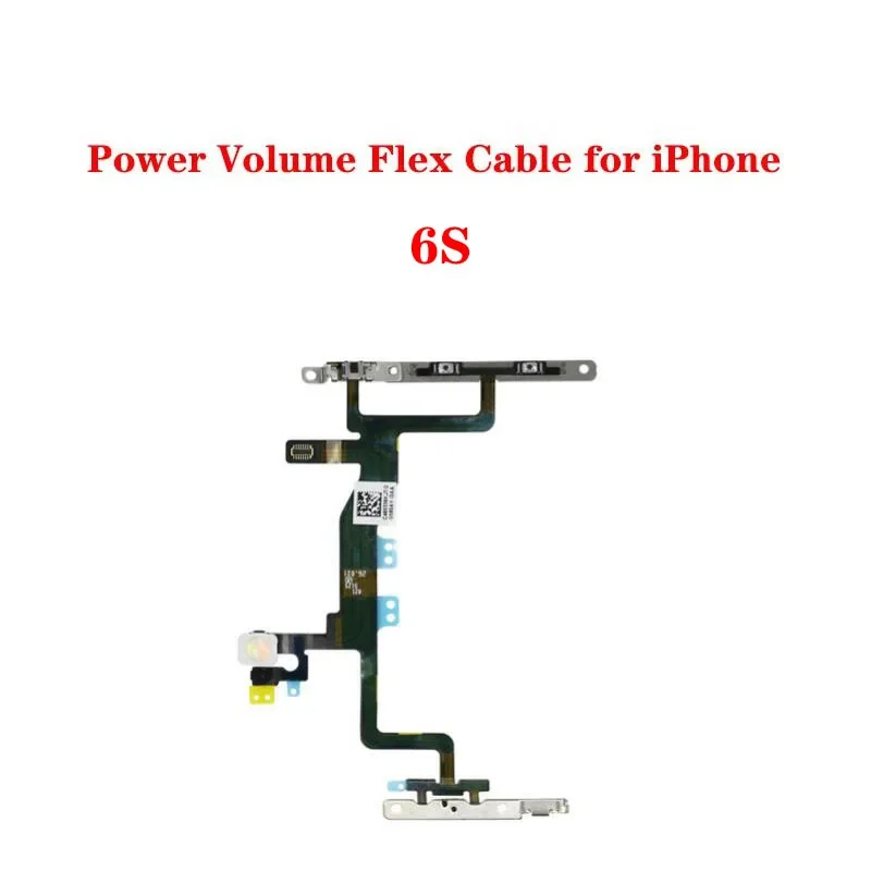 

10PCs power flex cable for iPhone 6 6s Plus volume button mute switch LED flash replacement parts