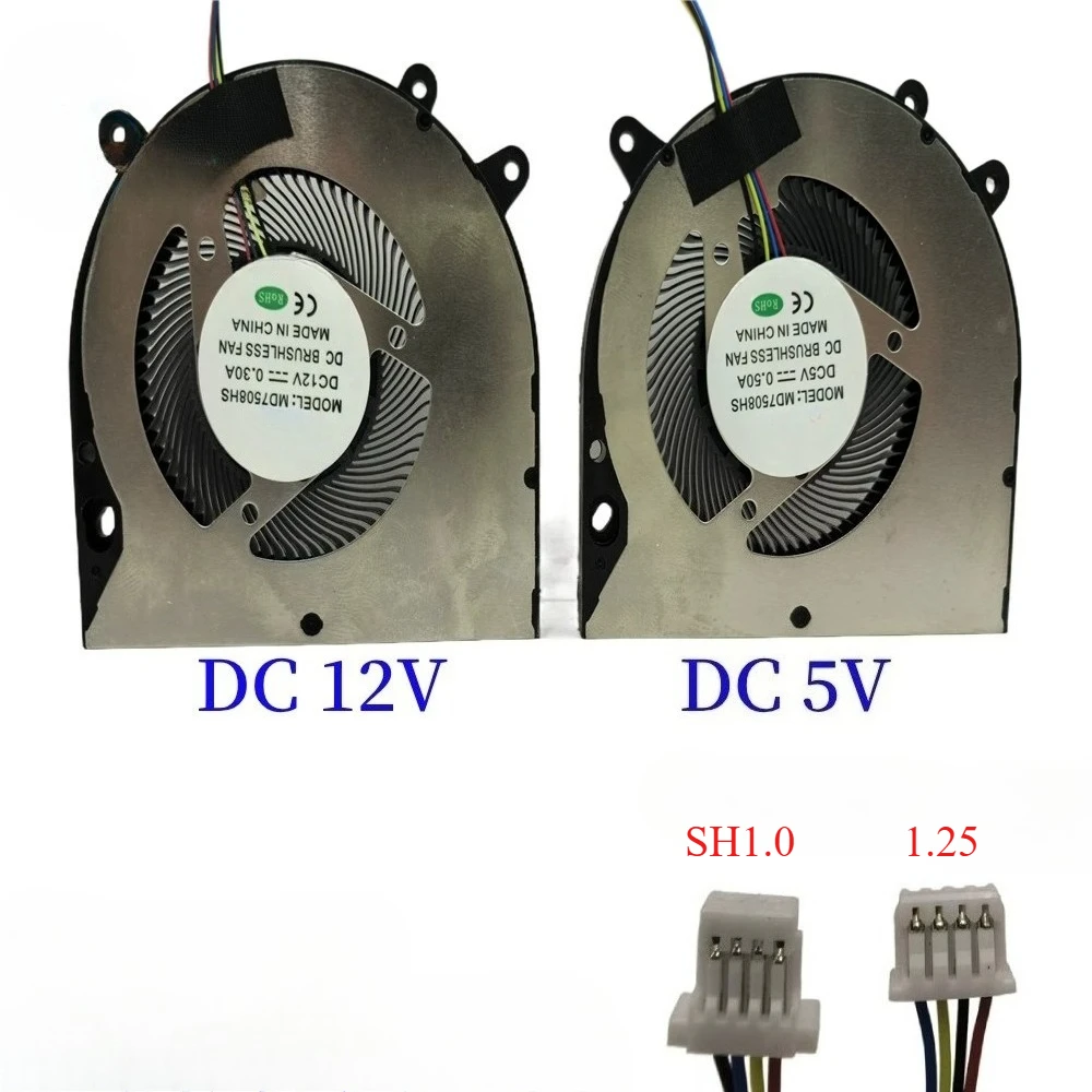 B=For Cooling Fan  MAX BOOK D16 BF07507H05FP One-Netbook OnexPlayer 2 Pro DC 5V 0.5A  MD7508HS