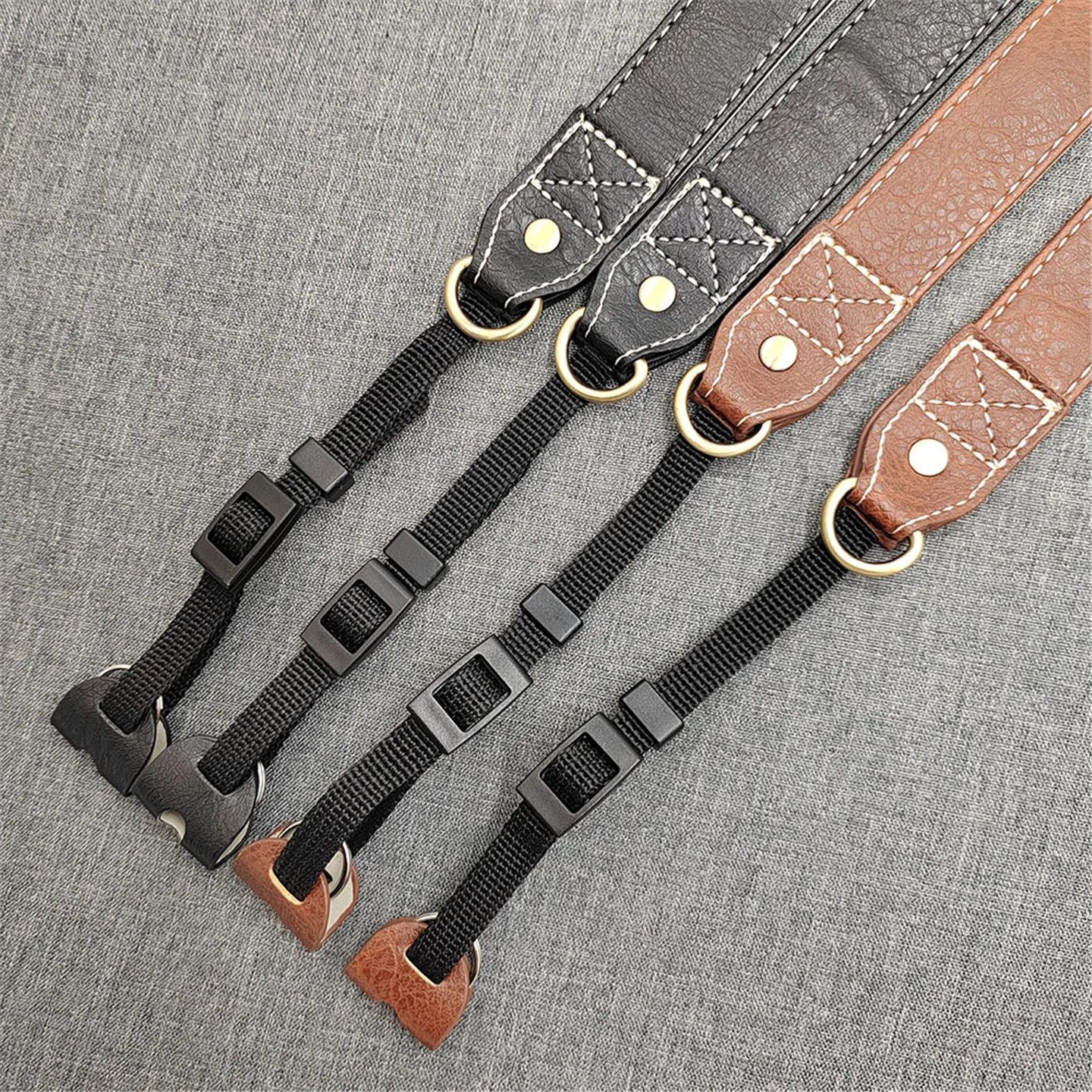 حزام الكاميرا من جلد البولي يوريثان، ملحقات التصوير الفوتوغرافي القابلة للتعديل، ملحقات الكاميرا الفاخرة، حزام كتف كاميرا بسيط