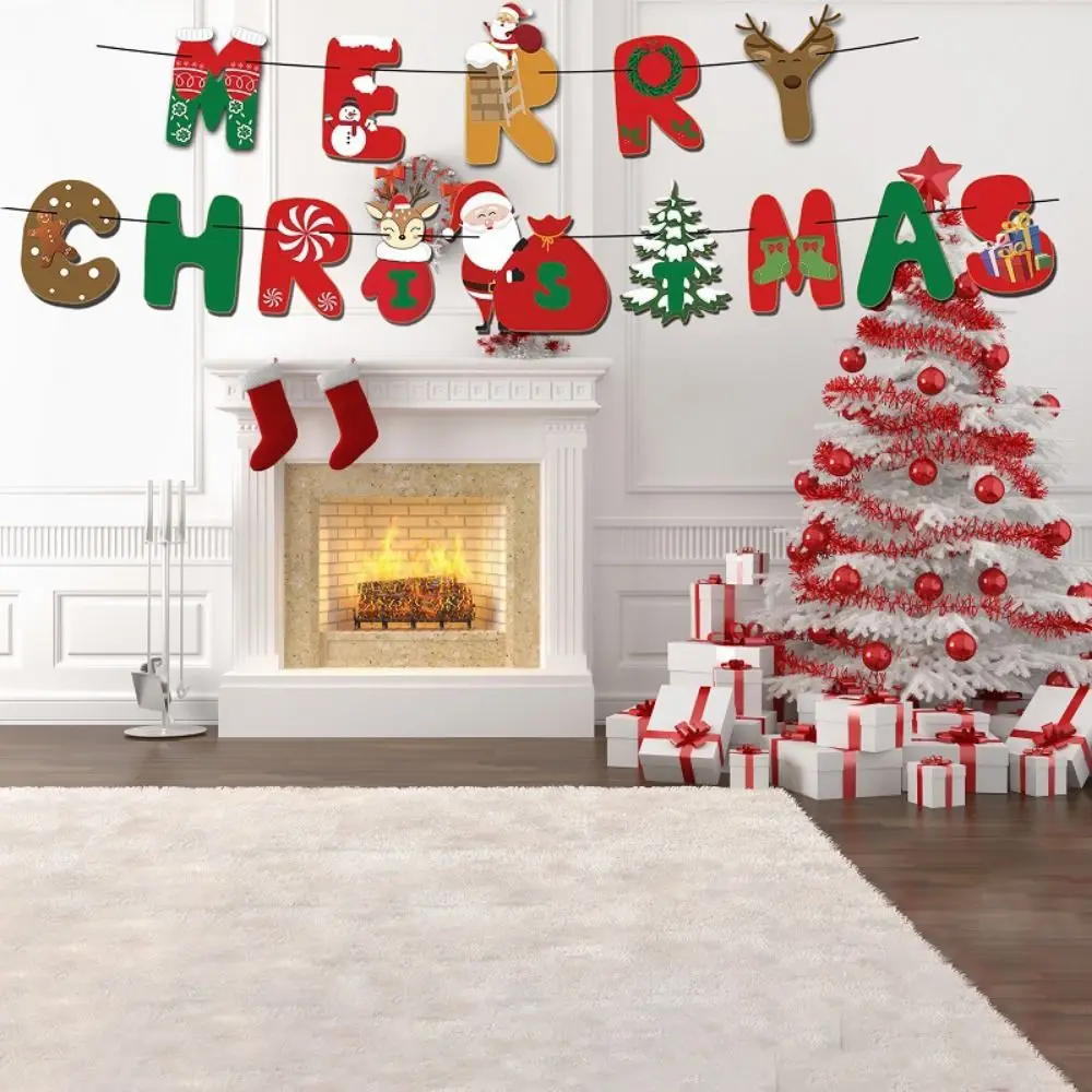 

Decorative Christmas Balloon Flag Decoration Cartoon Latex Merry Christmas Flag Balloons Christmas Tree 12inch