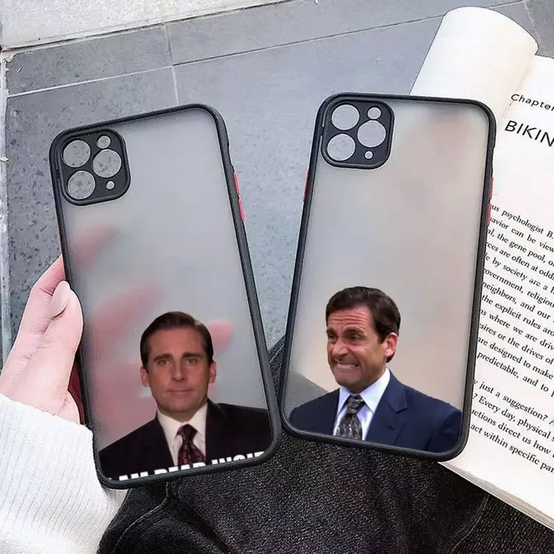 Michael Scott The Office funny Phone Case matte transparent For iphone 14 11 12 13 plus mini pro max cover