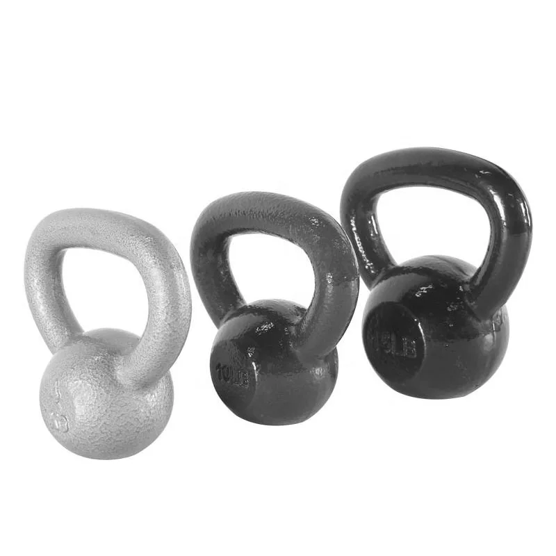 Kettlebell Hammerton Powder Coated Kettlebell KG 5lb-100lb Cast Iron Kettle Bells