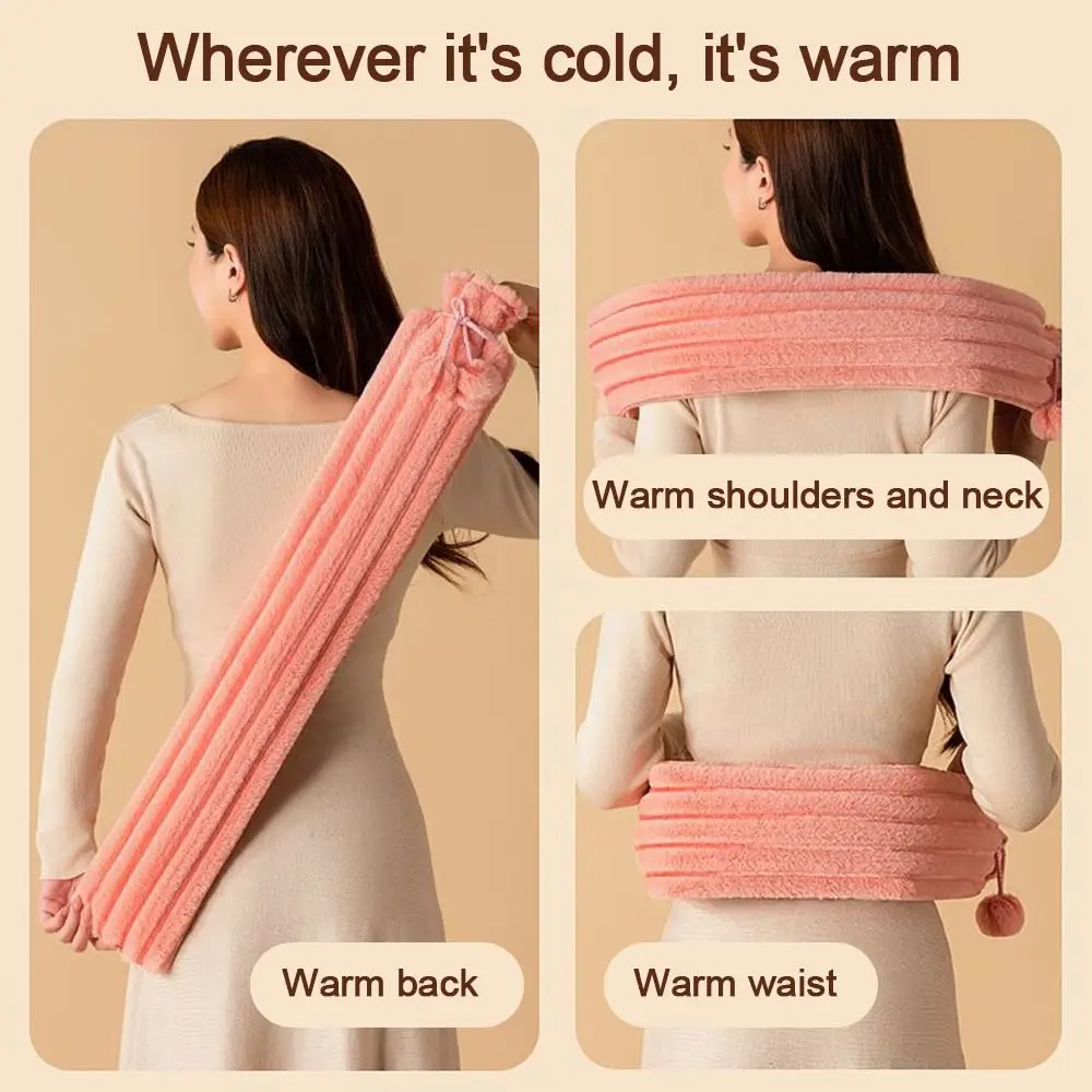 3250ML Portable Winter Long Hot Water Bag Kawaii Hot Pack Insulation Hot Water Bottle Cute Explosion-proof