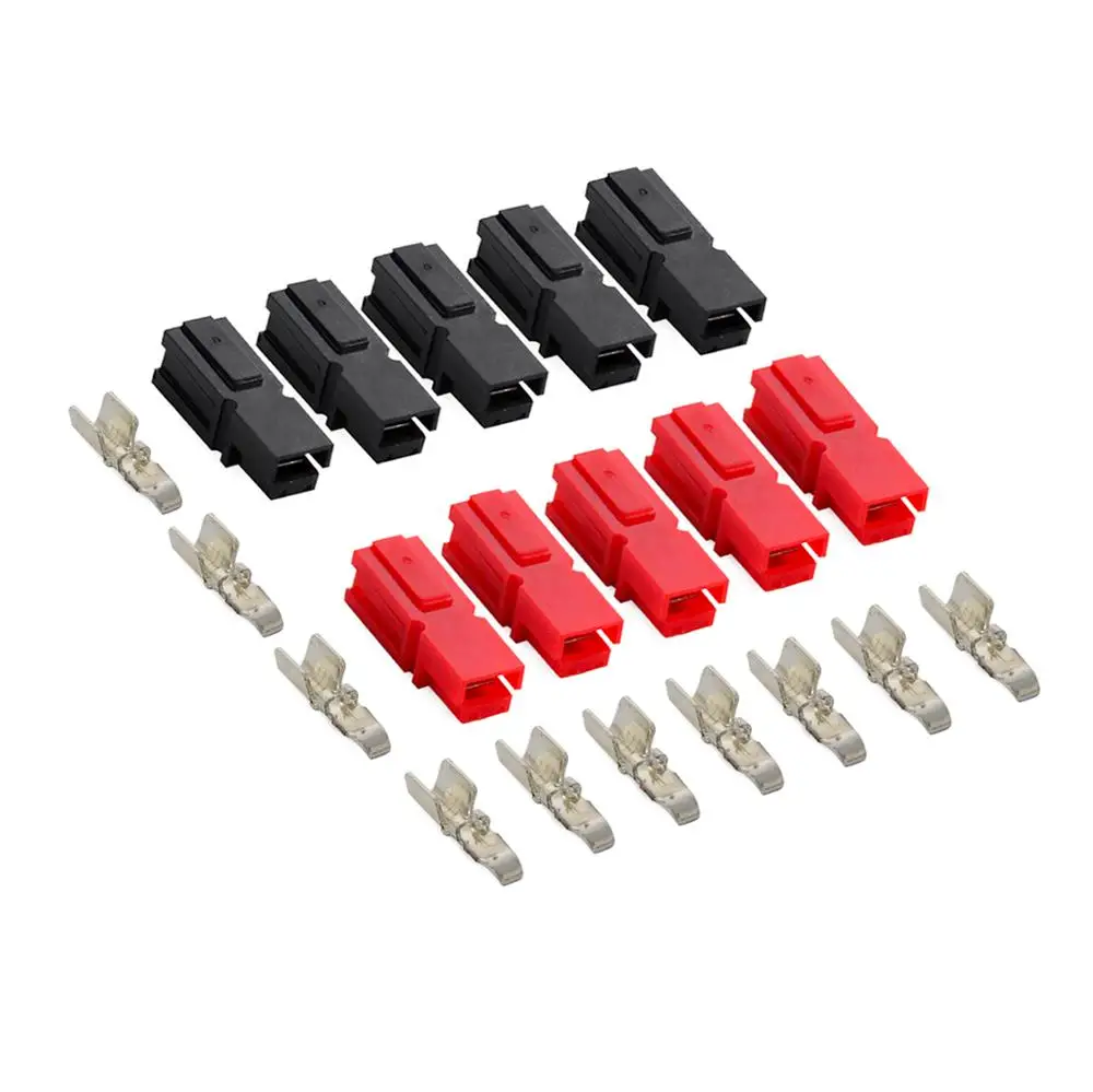 10/20Set 30A 45A 600V Power Marine Connector Pole Plugs for Anderson Powerpole Interlocking Terminals Connectors 30Amp 45Amp