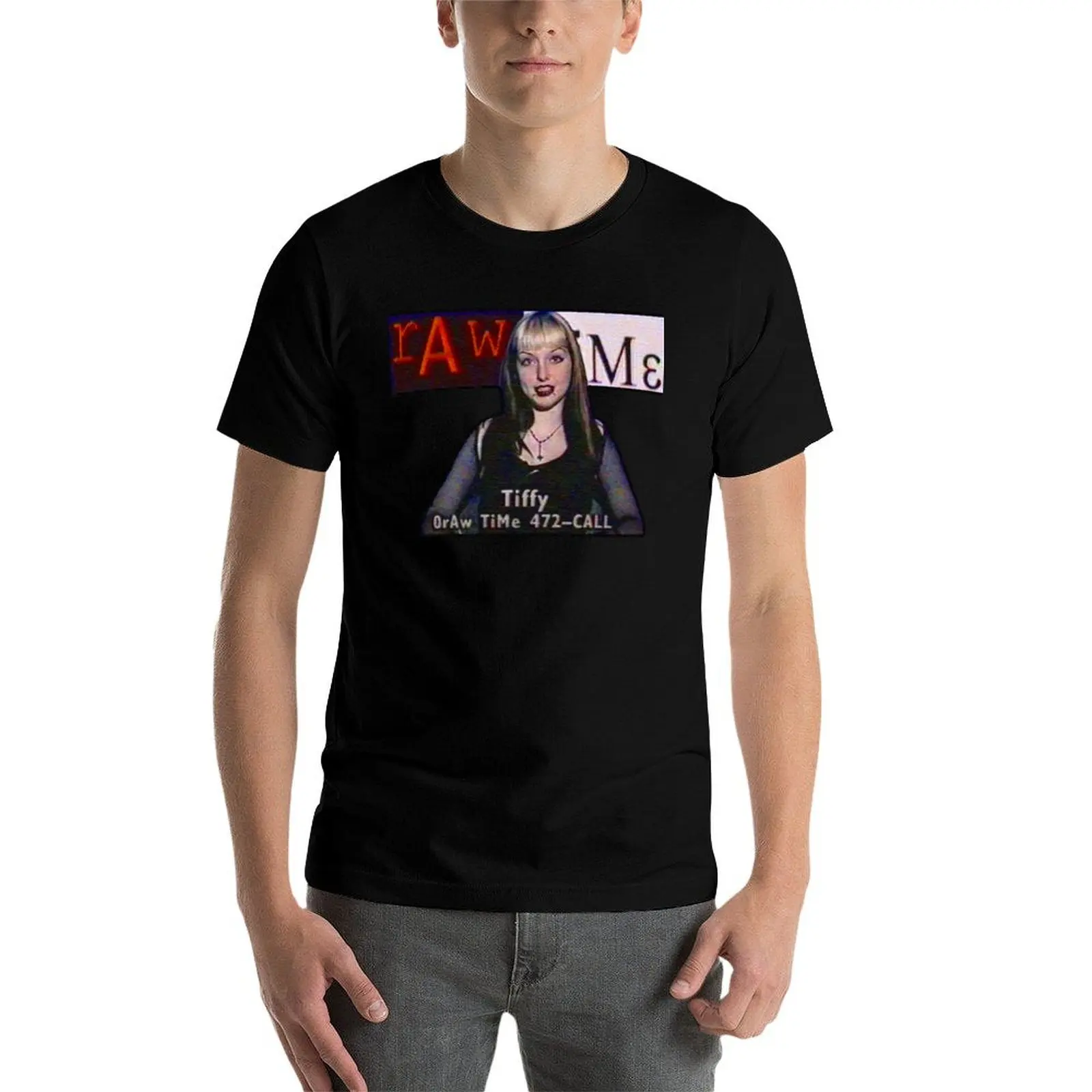 

RAwTiMe Tiffy футболка для мужчин, хлопковые забавные футболки для мужчин, забавные футболки с рисунком аниме для мужчин, футболка