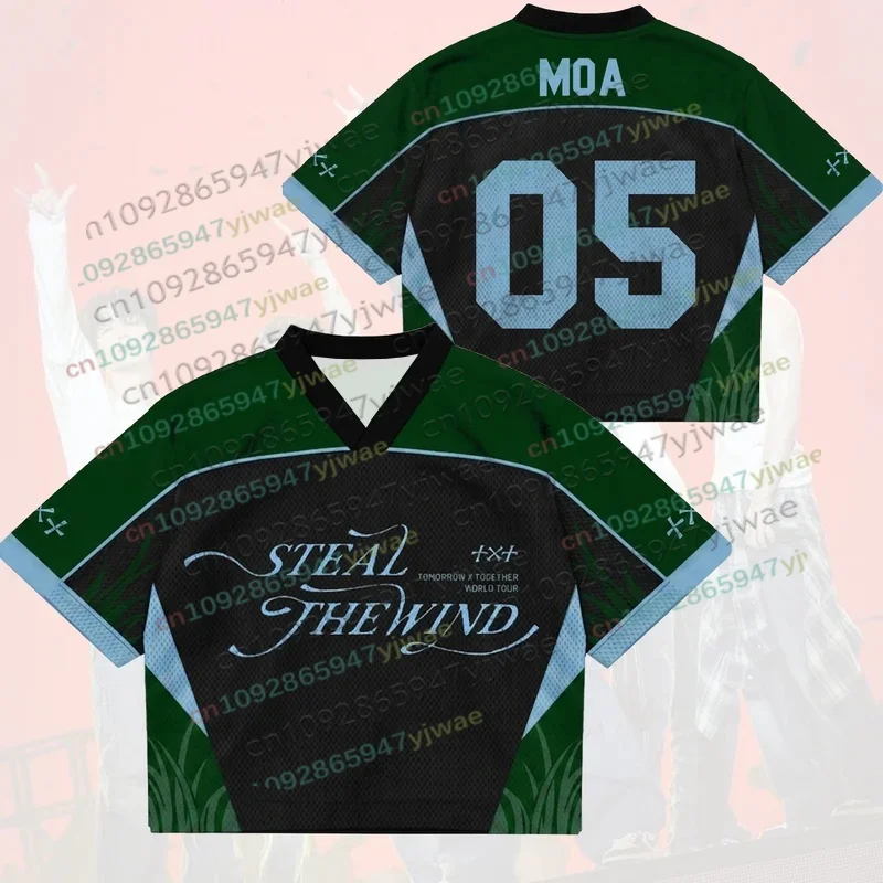 Kpop-Konzert „Steal The Wind“ Welttournee Mesh-Jersey Geschenk für Fans Yeonjun Soobin Fan-Geschenk Herbst Streetwear Damen- und Herrenbekleidung – Detail 13