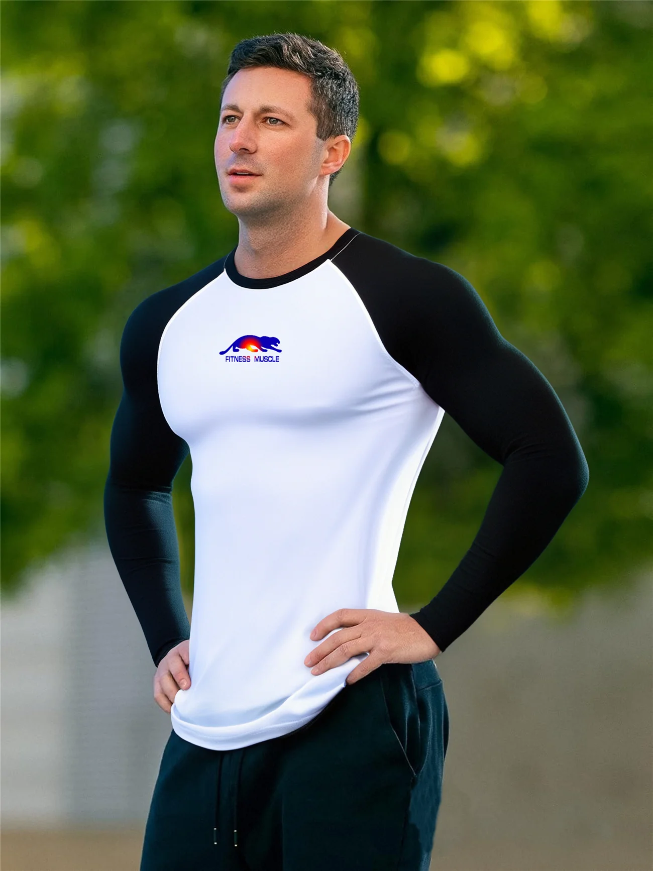 

Men Track Tshirts Gym Fitness Running Top Men Sportswear Compression T Shirts Quick Dry Skinny Jogger Elastic Training Clothing