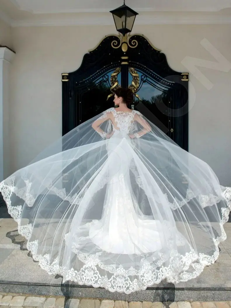 Lace Applique Bridal Wraps, Catedral do casamento Capa, Branco e Marfim Xales, Custom Made