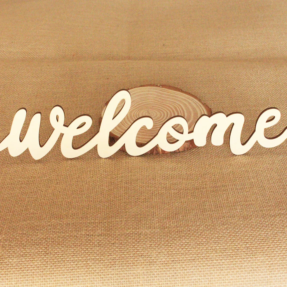 

10Pcs Creative Welcome Door Sign Wood Hanging Board Home Decoration Rustic Door Plaque for Indoor Outdoor Wall Entry
