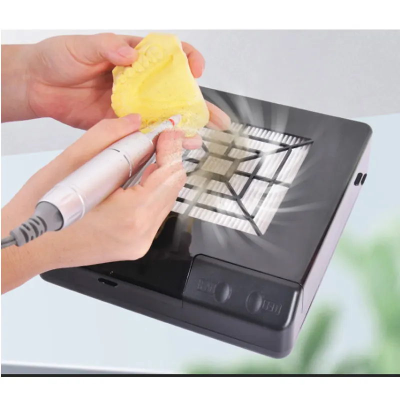 60W Soldering Iron Fume Extractor with LED Light  ESD Carbon Filter Sponge Smoking Instrument for Electronic Component Repair