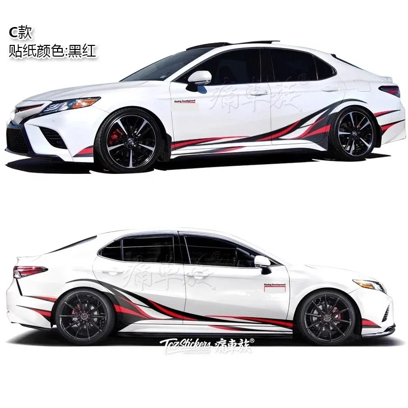 

Car Body Side Vinyl Stickers FOR Toyota Camry Tailor customization modification sports Decals Cover Auto Tuning Accessories