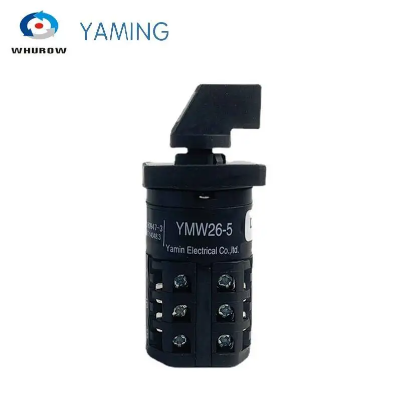 LW26-5A الكهربائية الدوارة التبديل كام التبديل 3 أقطاب 3 موقف صغير الحالي 5A 690 فولت الصانع YMW26-5D404/3B