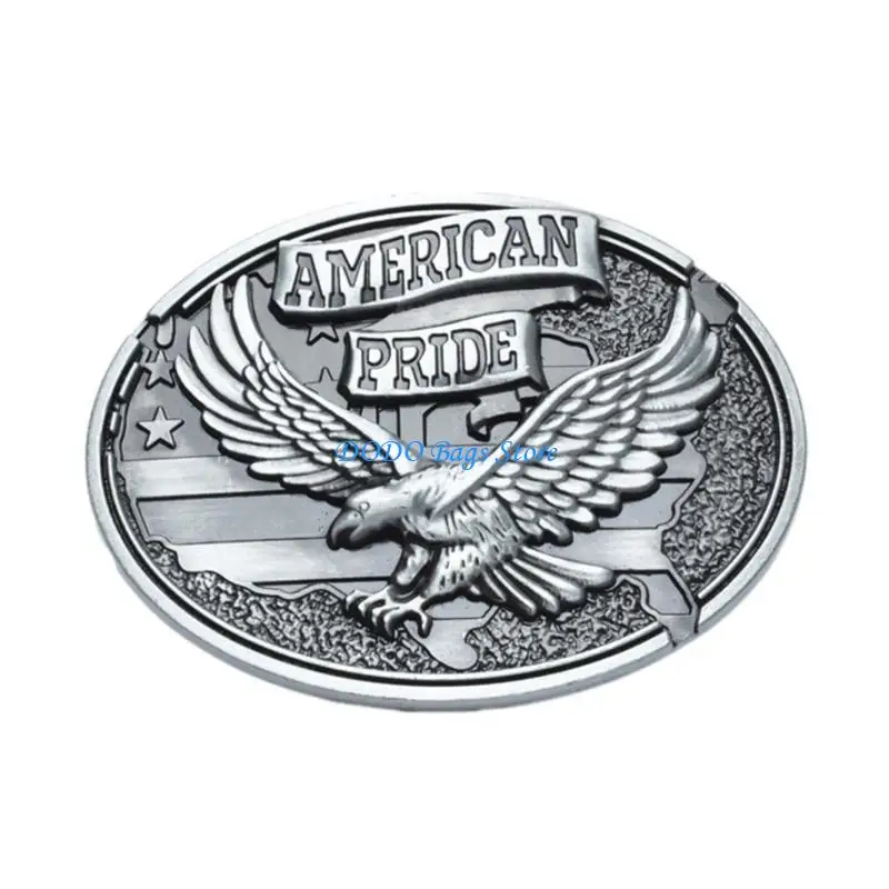 إبزيم حزام رعاة البقر للرجال والنساء منقوش عليه بديل رائع (برونزي) #5