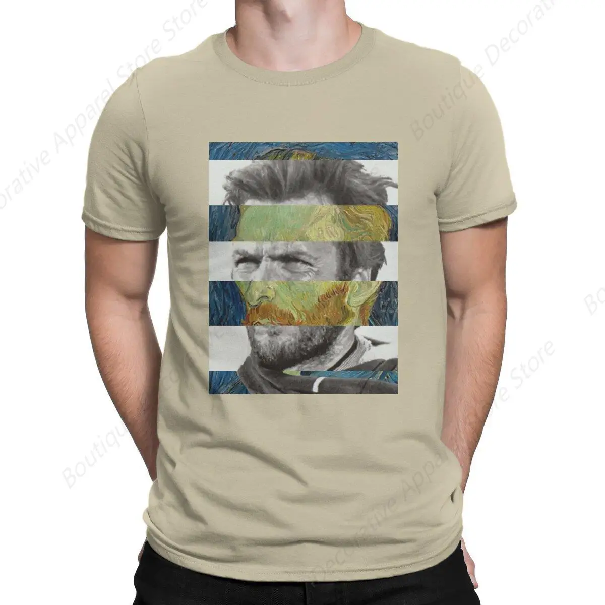 Vincent Van Gogh Post-Impressionist Painter Man TShirt Self Portrait Clint Eastwood Individuality T Shirt Original New Trend