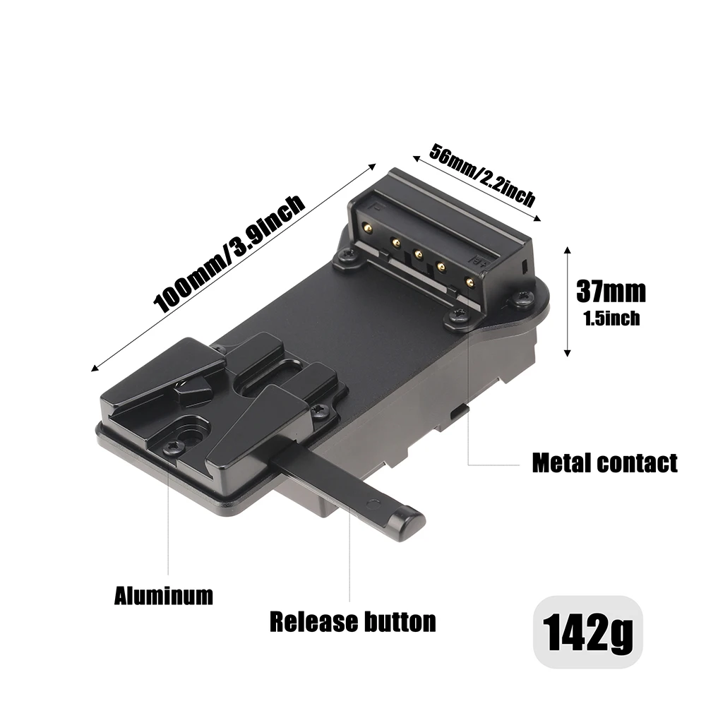 FOTGA V-Lock Battery Plate Adapter V Mount Plate for Sony NP-F Battery Monitors Cameras Battery Buckle Power Supply System Dummy