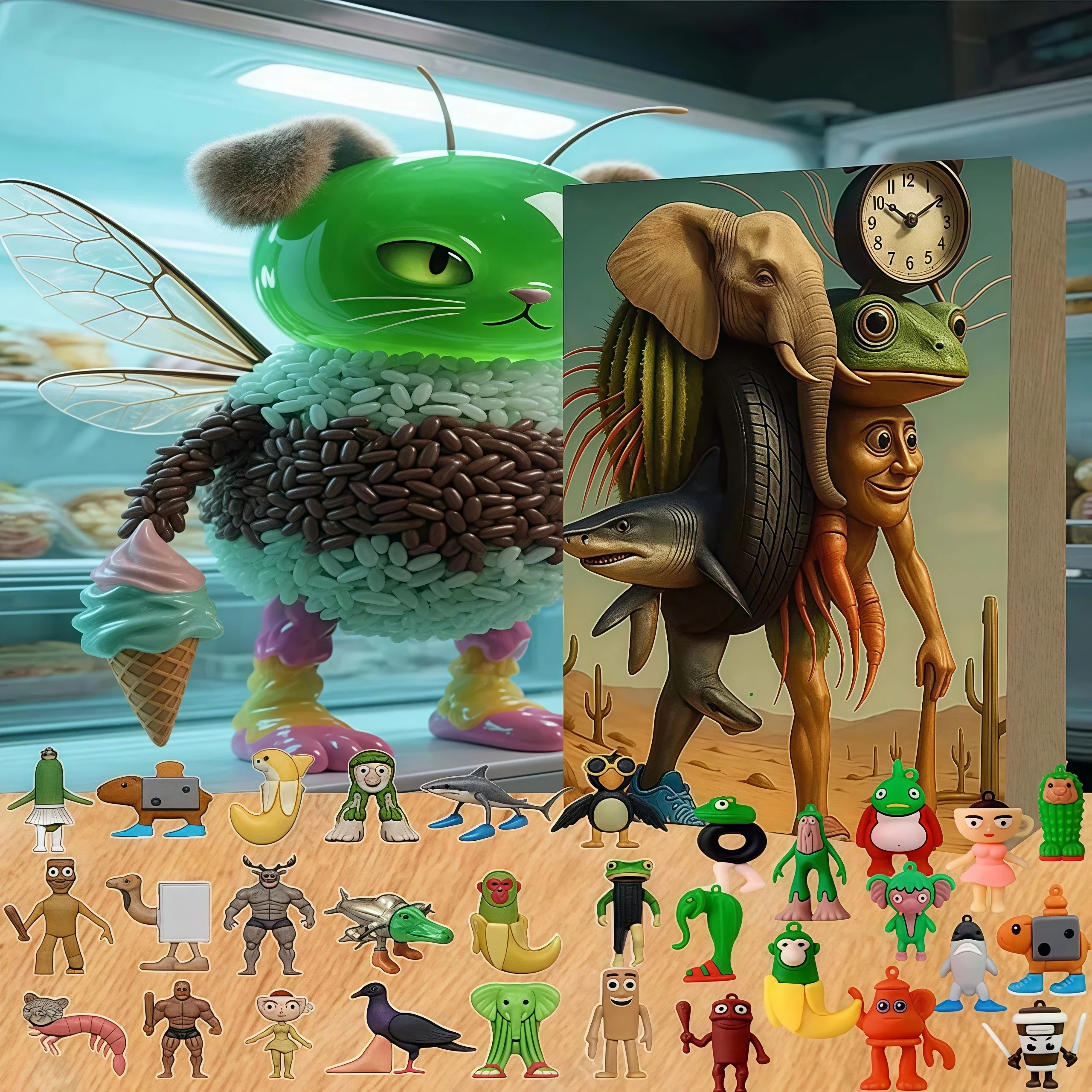 2025 الدماغ الإيطالي تقويم القدوم تونغ تونغ صحور Tralalelo Tralala العد التنازلي تقويم القدوم هدية الكريسماس 24 يوما