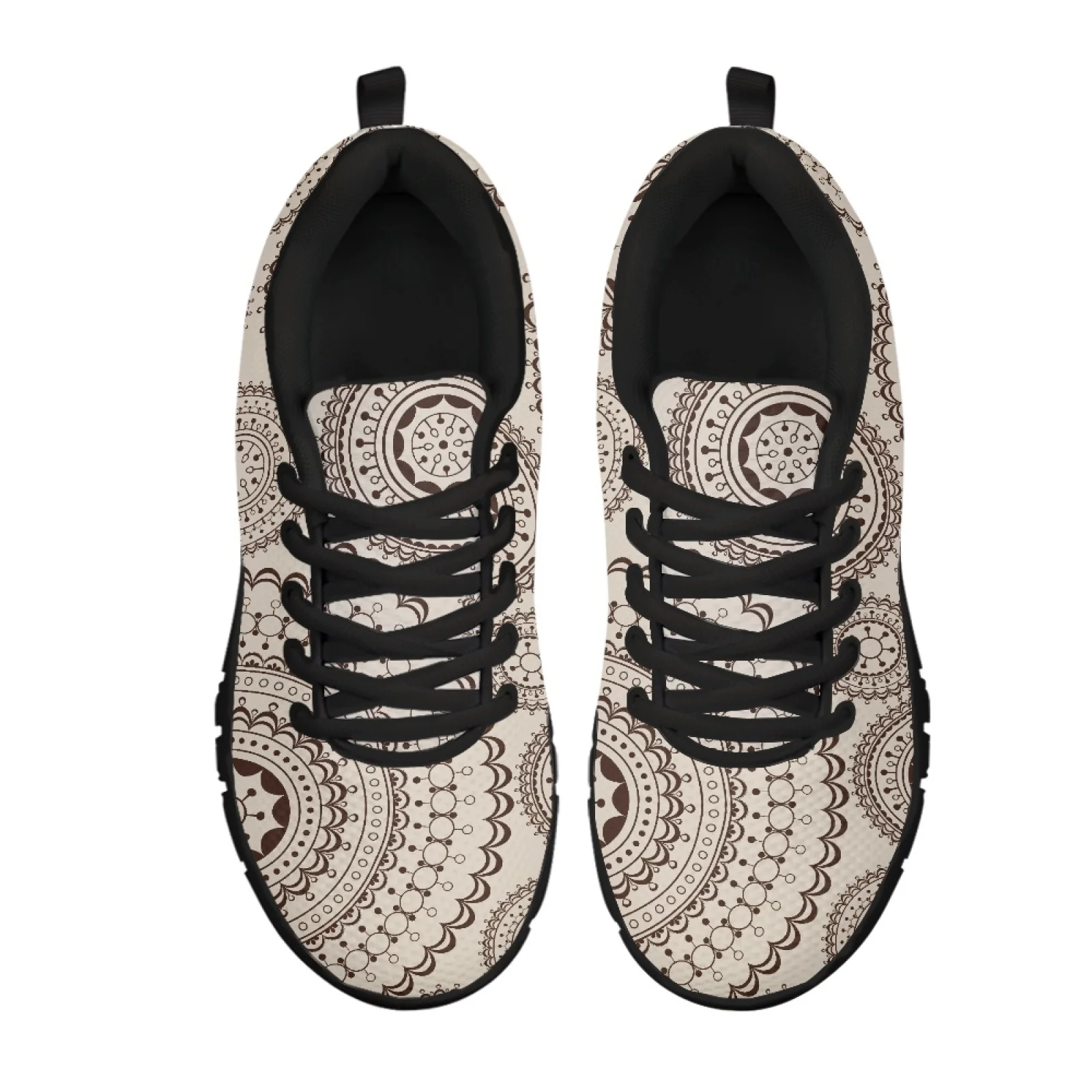 Coloranimal Mandala Pattern Men Breathable Walking Sneakers for Medical Shifts Leisure Women Walking Shoes Fashion Sneakers