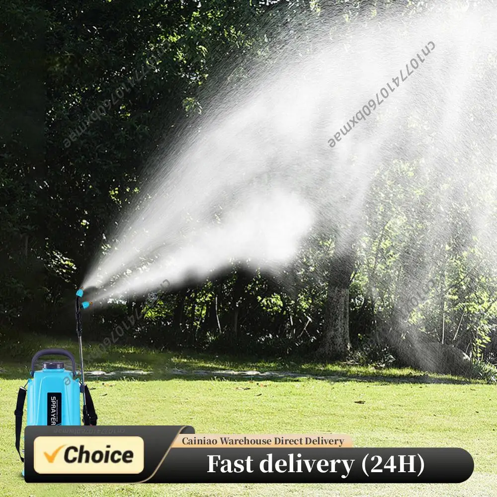 5L Electric Backpack Sprayer 12V High Pressure Automatic Watering Wand with Detachable Lithium Battery for Garden Agriculture