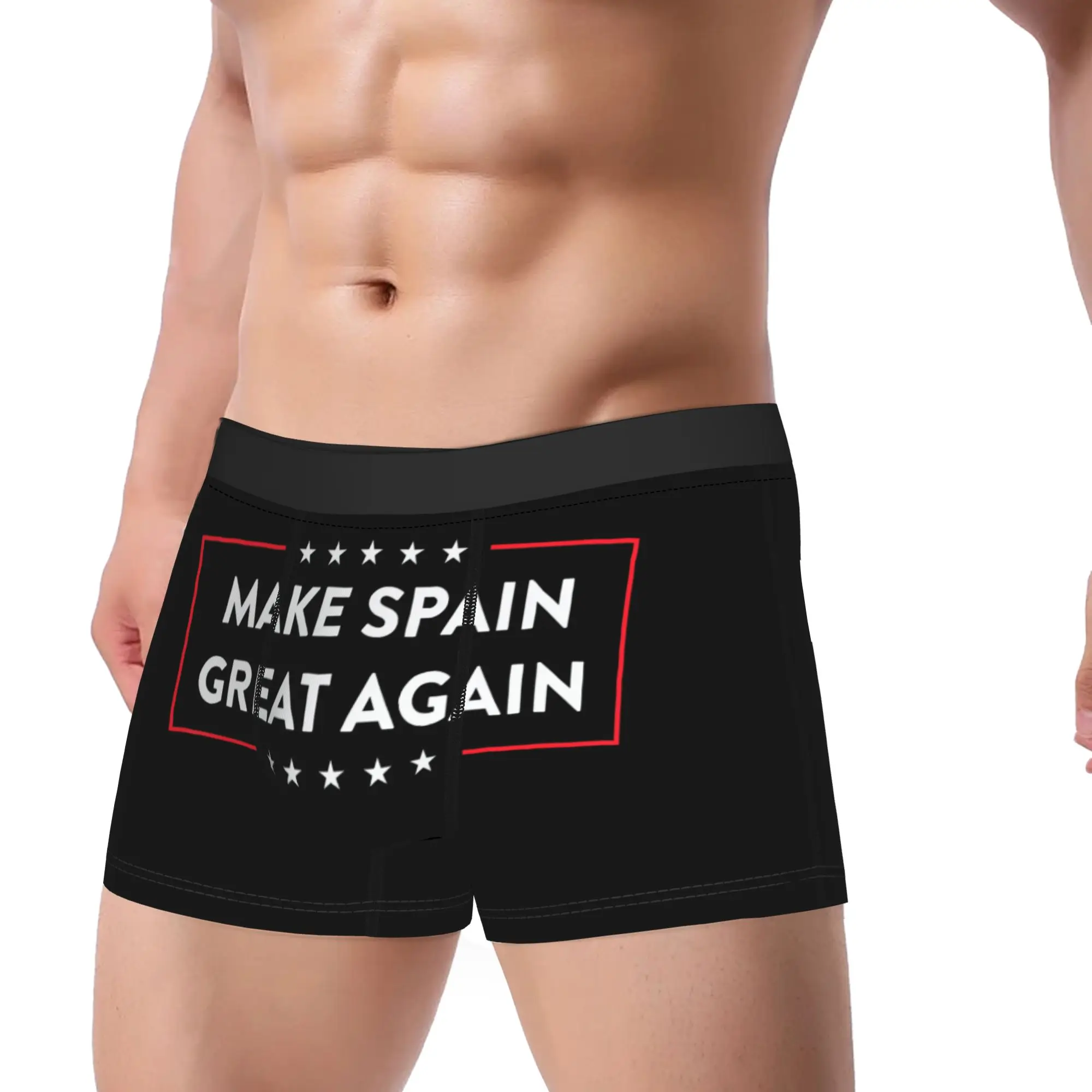 Make Spain Great Again  Merch Boxers Shorts Funny Underwear  Boxer Briefs Gag Gifts For Men