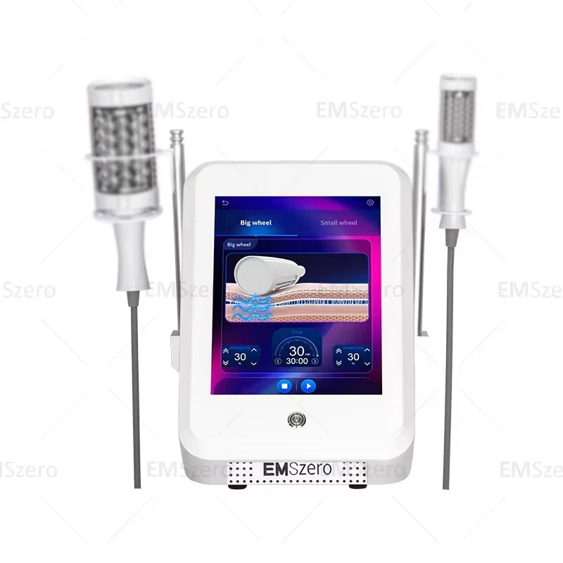 เครื่อง EMSZERO ลูกใน 2 ด้ามจับนวดสูญญากาศ 40K 5D เครื่องเสริมความงามลดน้ําหนัก