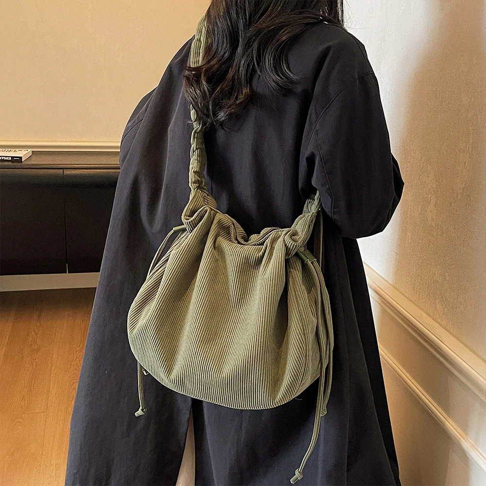 حقيبة حمل برباط النسخة الكورية، حقيبة يد نسائية للسفر الترفيهي ذات سعة كبيرة، حقيبة كتف للتنقل، حقيبة نسائية