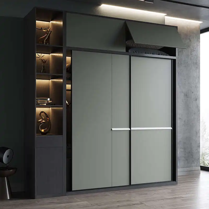 Sliding Wooden Wardrobes Tall Luxury Aesthetic Storage Bedroom Wardrobes Cabinets Dressing Armario Armable De Ropa Furniture